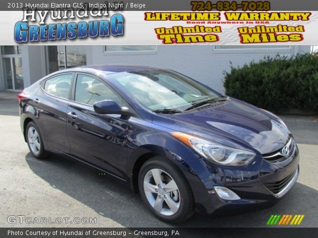 2013 Hyundai Elantra GLS in Indigo Night