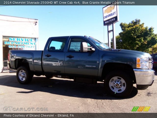 2014 Chevrolet Silverado 2500HD WT Crew Cab 4x4 in Blue Granite Metallic