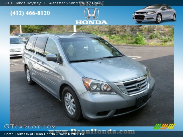 2010 Honda Odyssey EX in Alabaster Silver Metallic