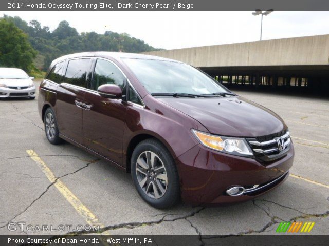 2014 Honda Odyssey Touring Elite in Dark Cherry Pearl