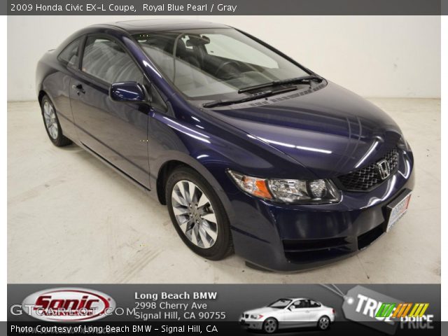 2009 Honda Civic EX-L Coupe in Royal Blue Pearl