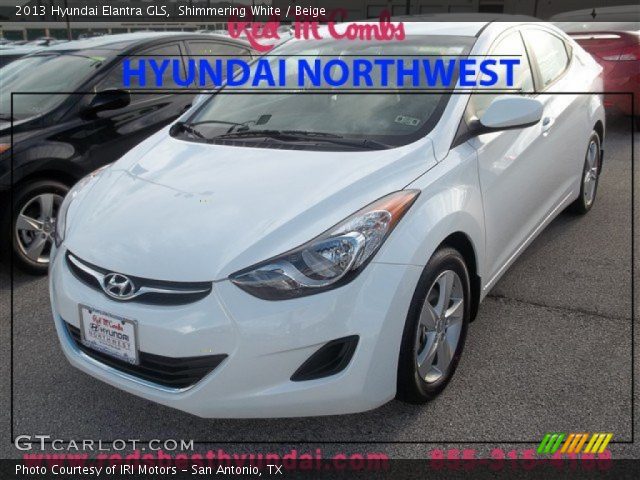 2013 Hyundai Elantra GLS in Shimmering White