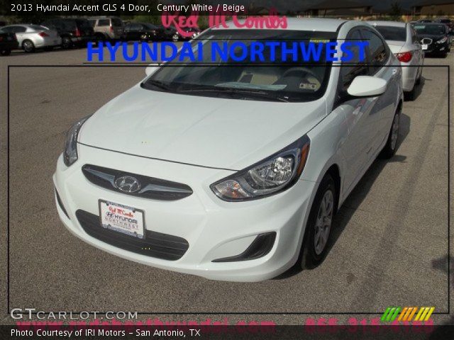 2013 Hyundai Accent GLS 4 Door in Century White