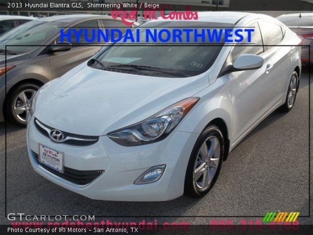 2013 Hyundai Elantra GLS in Shimmering White