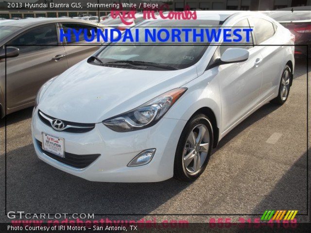 2013 Hyundai Elantra GLS in Shimmering White