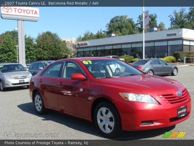 2007 Toyota Camry LE in Barcelona Red Metallic