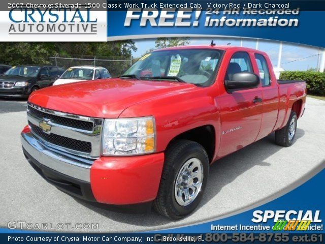 2007 Chevrolet Silverado 1500 Classic Work Truck Extended Cab in Victory Red