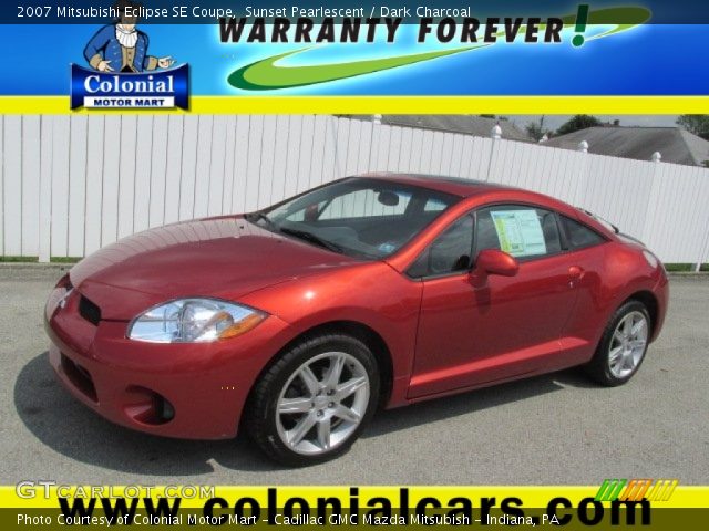 2007 Mitsubishi Eclipse SE Coupe in Sunset Pearlescent