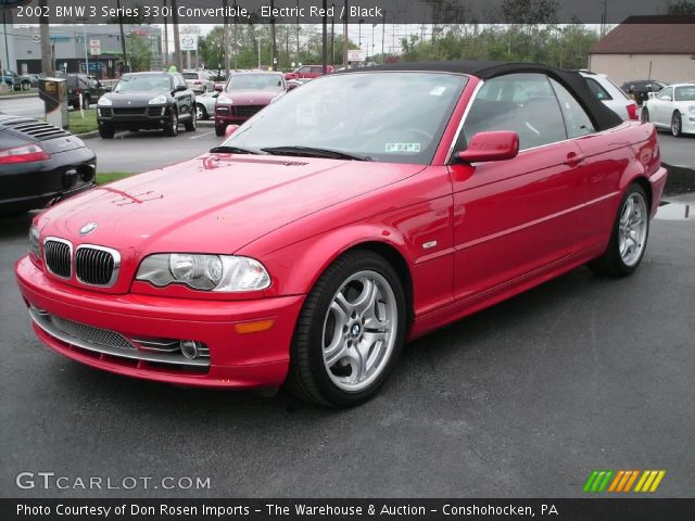 2002 BMW 3 Series 330i Convertible in Electric Red