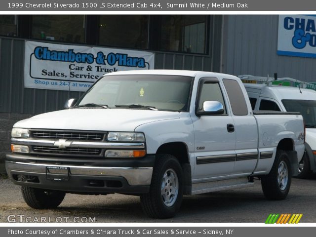 1999 Chevrolet Silverado 1500 LS Extended Cab 4x4 in Summit White