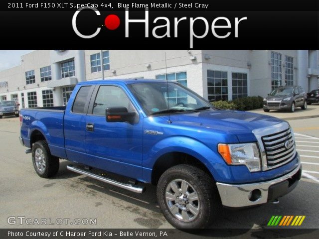 2011 Ford F150 XLT SuperCab 4x4 in Blue Flame Metallic