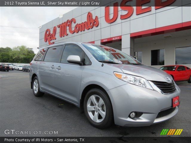 2012 Toyota Sienna LE in Silver Sky Metallic