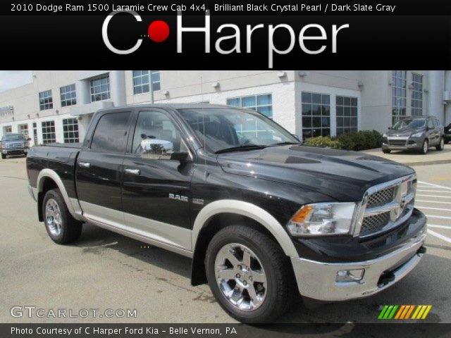 2010 Dodge Ram 1500 Laramie Crew Cab 4x4 in Brilliant Black Crystal Pearl