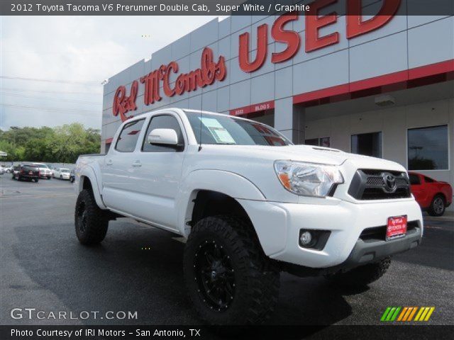 2012 Toyota Tacoma V6 Prerunner Double Cab in Super White