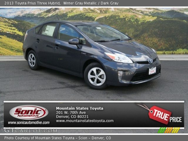2013 Toyota Prius Three Hybrid in Winter Gray Metallic