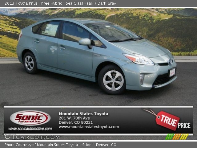 2013 Toyota Prius Three Hybrid in Sea Glass Pearl