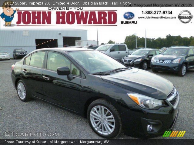 2013 Subaru Impreza 2.0i Limited 4 Door in Obsidian Black Pearl