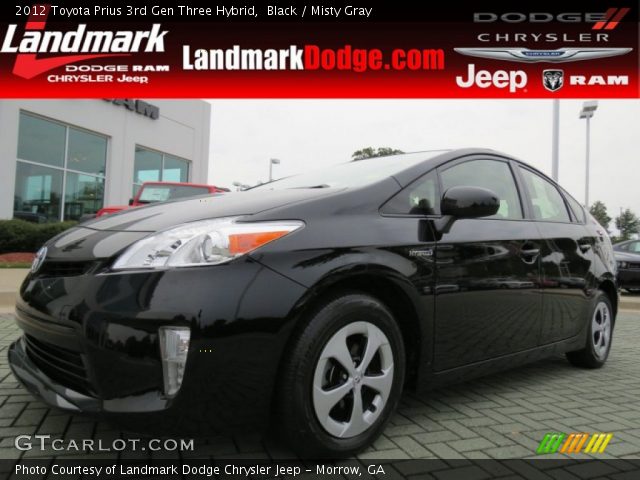 2012 Toyota Prius 3rd Gen Three Hybrid in Black