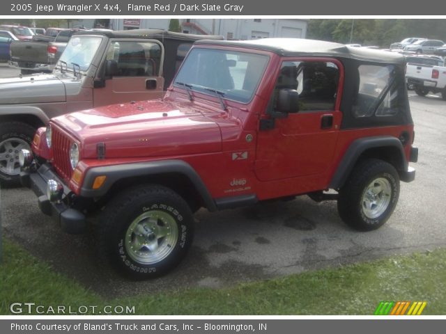 2005 Jeep Wrangler X 4x4 in Flame Red