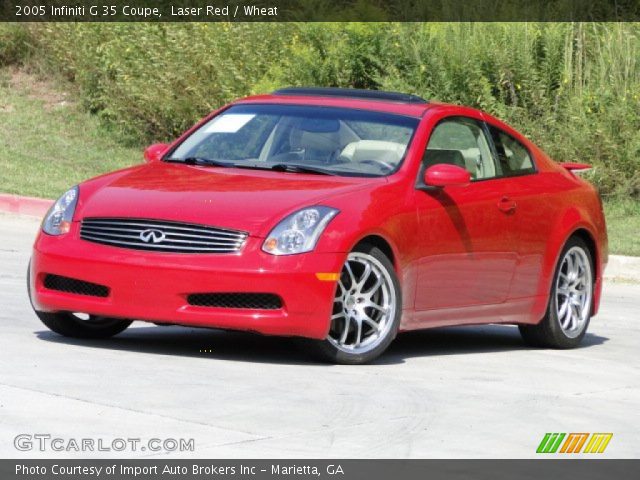 2005 Infiniti G 35 Coupe in Laser Red