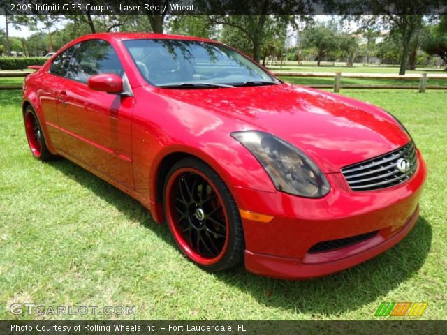 2005 Infiniti G 35 Coupe in Laser Red
