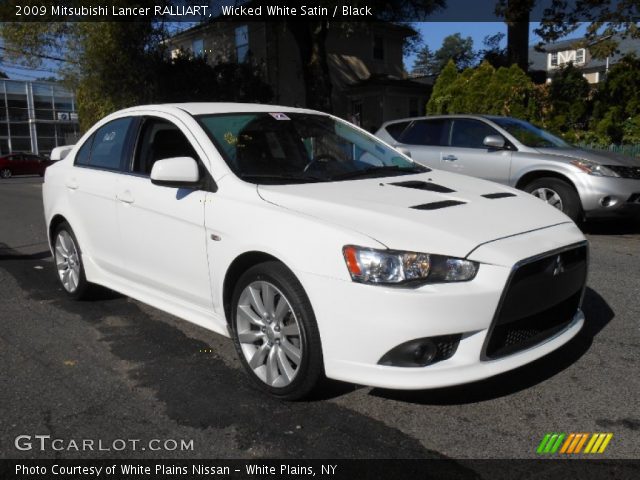 2009 Mitsubishi Lancer RALLIART in Wicked White Satin