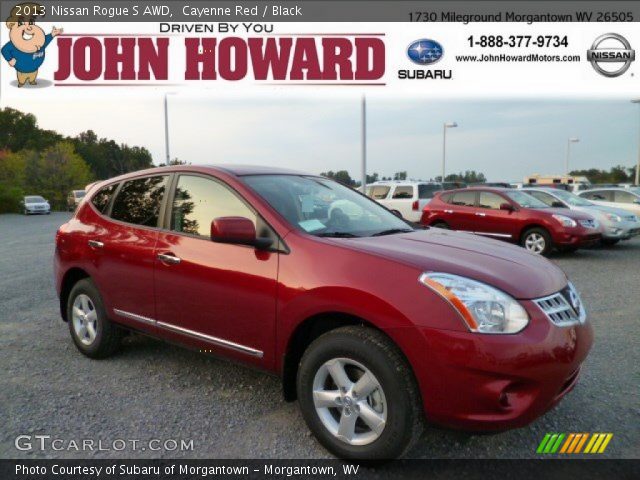 2013 Nissan Rogue S AWD in Cayenne Red