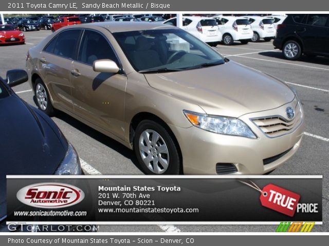 2011 Toyota Camry LE in Sandy Beach Metallic