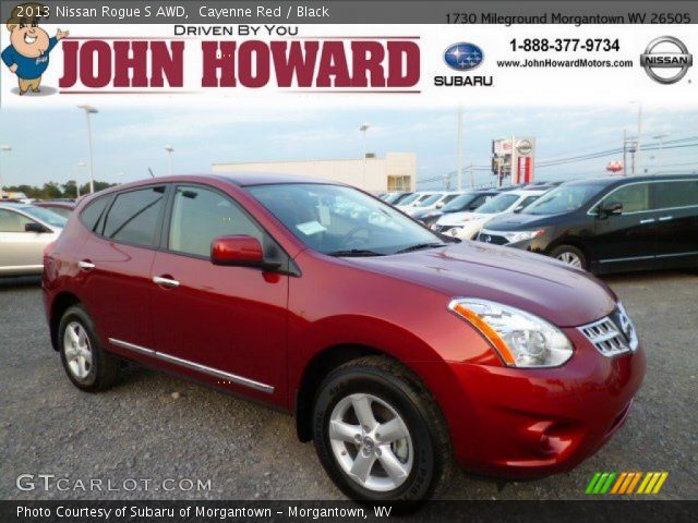 2013 Nissan Rogue S AWD in Cayenne Red