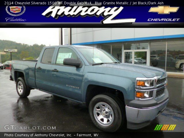 2014 Chevrolet Silverado 1500 WT Double Cab 4x4 in Blue Granite Metallic