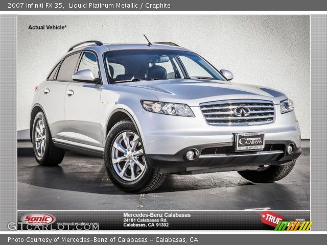 2007 Infiniti FX 35 in Liquid Platinum Metallic