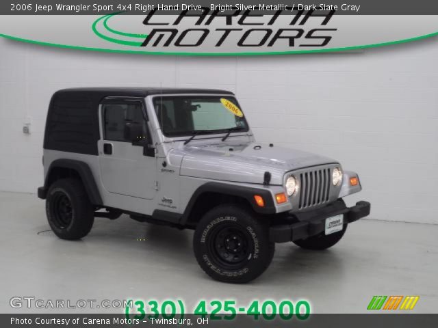 2006 Jeep Wrangler Sport 4x4 Right Hand Drive in Bright Silver Metallic