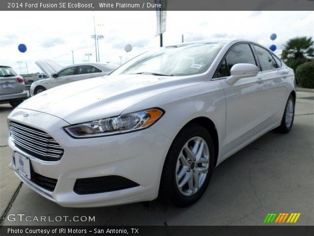 2014 Ford Fusion SE EcoBoost in White Platinum