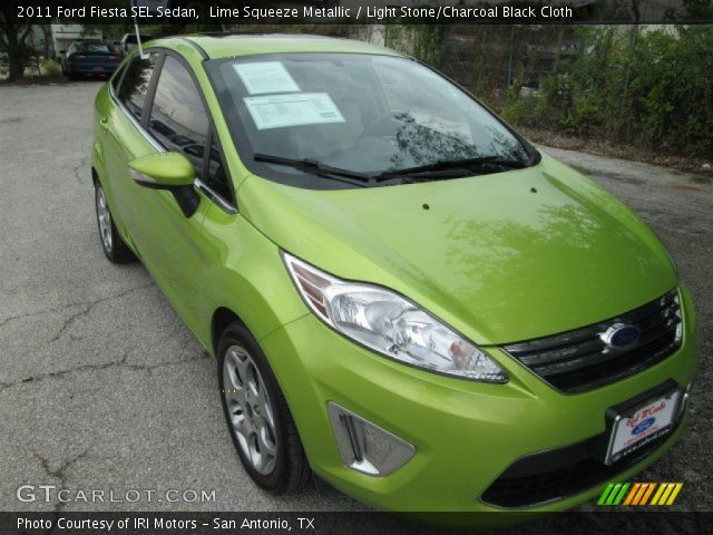 2011 Ford Fiesta SEL Sedan in Lime Squeeze Metallic