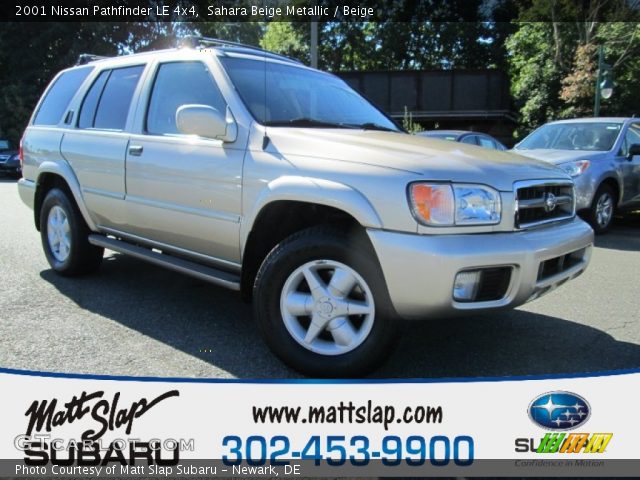 2001 Nissan Pathfinder LE 4x4 in Sahara Beige Metallic