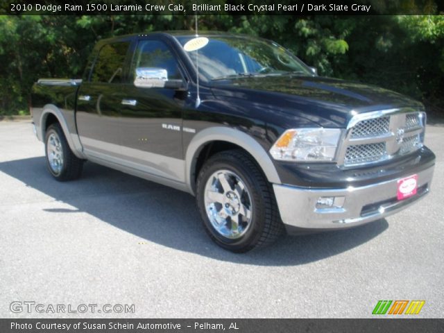 2010 Dodge Ram 1500 Laramie Crew Cab in Brilliant Black Crystal Pearl