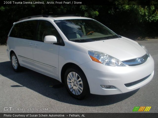 2008 Toyota Sienna Limited in Arctic Frost Pearl