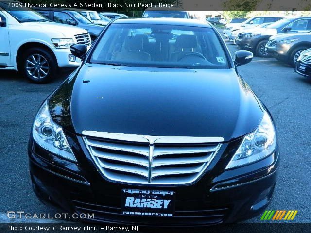 2009 Hyundai Genesis 4.6 Sedan in Black Noir Pearl