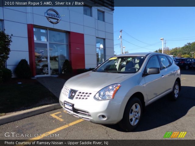 2010 Nissan Rogue S AWD in Silver Ice