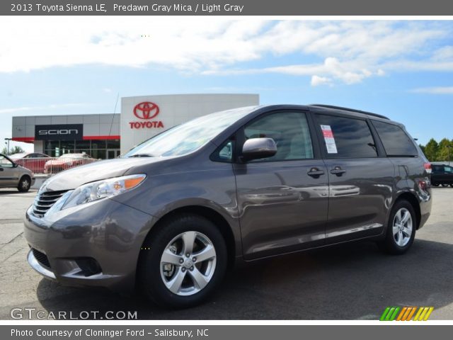 2013 Toyota Sienna LE in Predawn Gray Mica