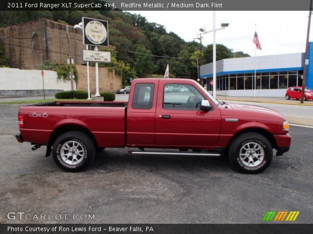 2011 Ford Ranger XLT SuperCab 4x4 in Redfire Metallic