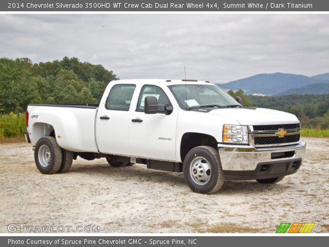 2014 Chevrolet Silverado 3500HD WT Crew Cab Dual Rear Wheel 4x4 in Summit White