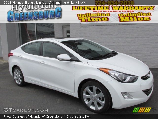 2013 Hyundai Elantra Limited in Shimmering White