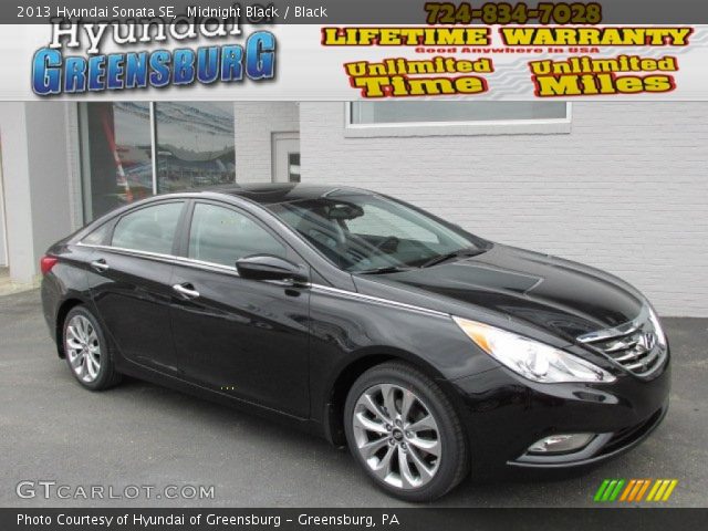 2013 Hyundai Sonata SE in Midnight Black