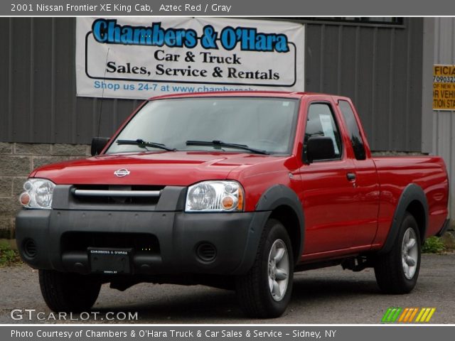 2001 Nissan Frontier XE King Cab in Aztec Red