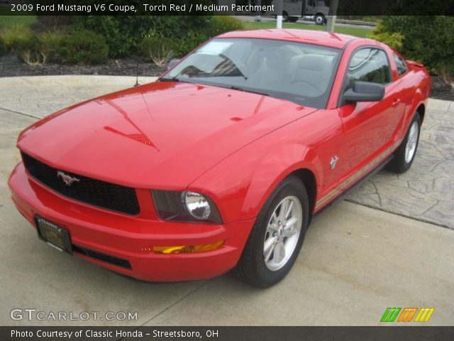 2009 Ford Mustang V6 Coupe in Torch Red