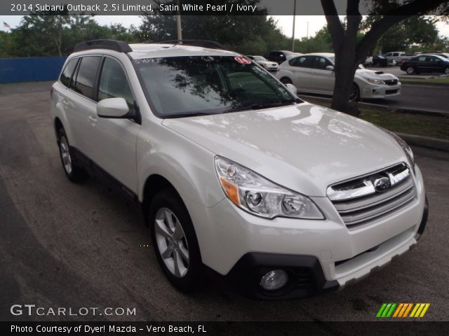 2014 Subaru Outback 2.5i Limited in Satin White Pearl