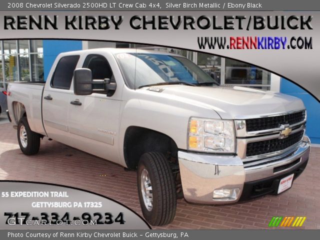 2008 Chevrolet Silverado 2500HD LT Crew Cab 4x4 in Silver Birch Metallic