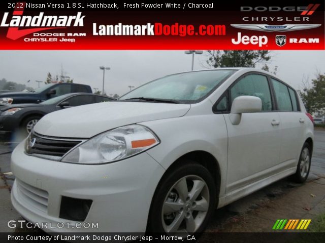 2012 Nissan Versa 1.8 SL Hatchback in Fresh Powder White