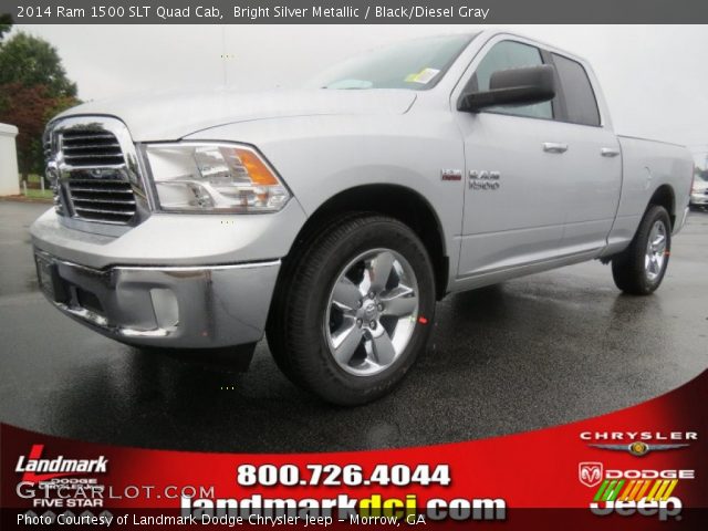 2014 Ram 1500 SLT Quad Cab in Bright Silver Metallic